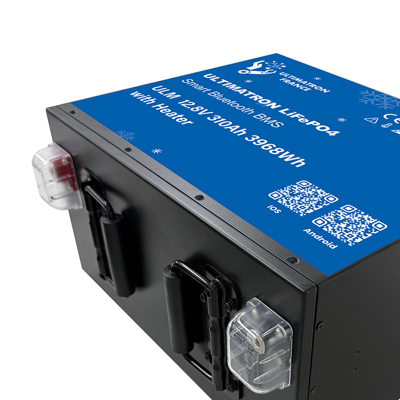 Batterie Lithium Ultimatron 310H ah 12v Rabaissée sous le siège avec réchauffeur