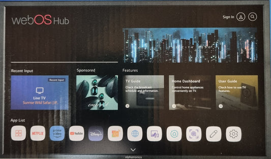 TV Connectée Alphatronics 24' (60cm) – Smart TV 12V avec WebOS, Bluetooth & Wi-Fi