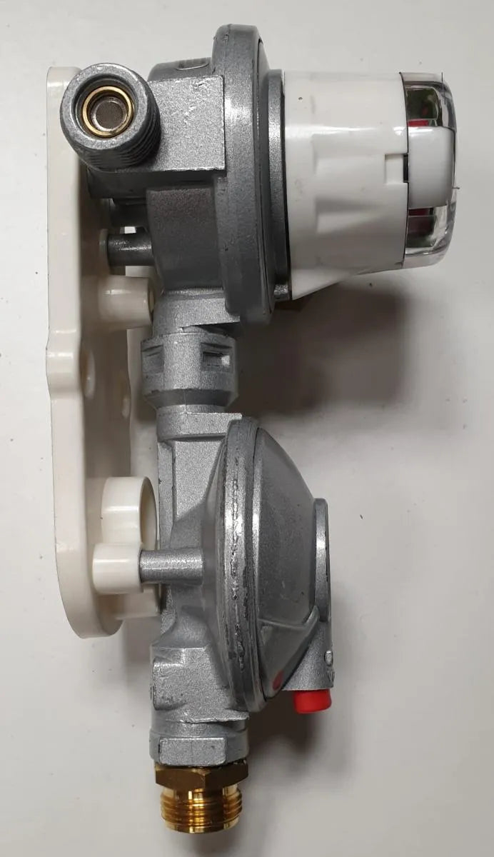 Détendeur 30 Mbar sortie tuyau 8mm Avec Inverseur Auto Pour Installation Gaz & Gpl