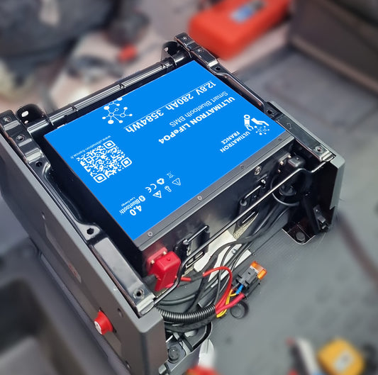 Batterie Lithium Ultimatron 280ah 12v Rabaissée sous le siège