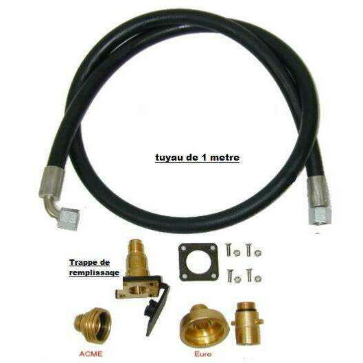 Kit Une Bouteille Gpl Reservoir Rechargeable Gaslow Base 27L Avec Orifice Mini