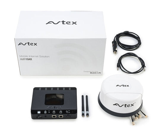 Kit Antenne 5G Avtex blanche + Routeur 5G - Wifi 6
