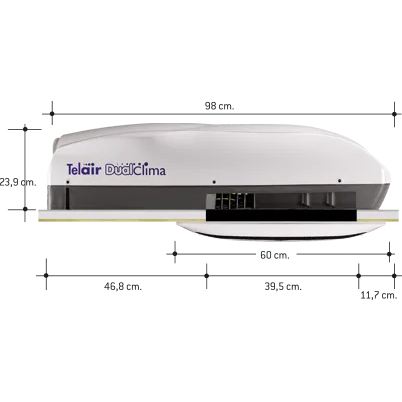 Climatiseur Telair 8400h Dualclima Avec Pompe À Chaleur