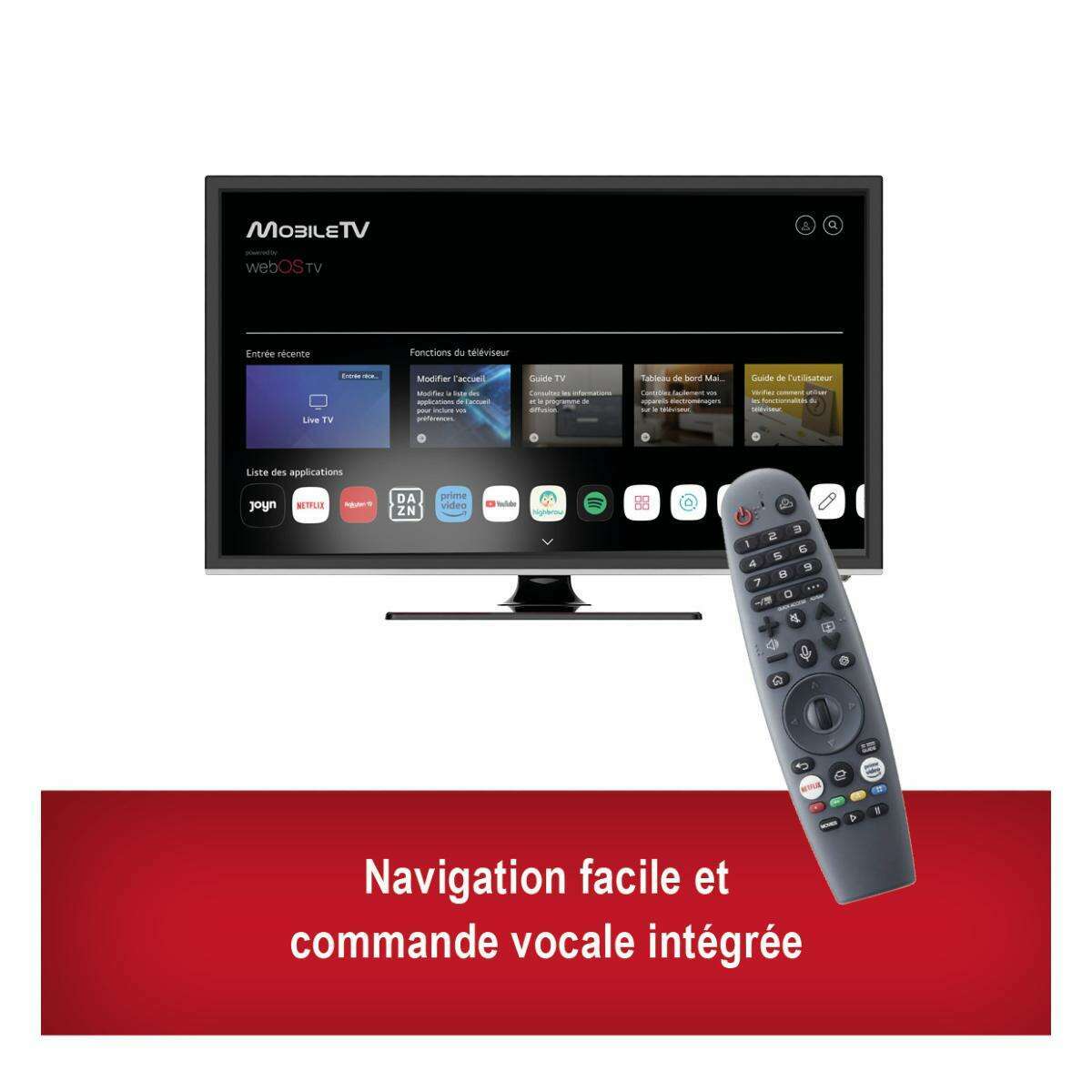 télécommande  magic mouse webos pour mobile tv